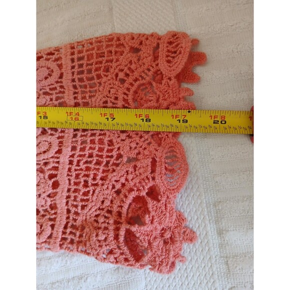 Chico’s Women's 2 Large Ombre Lace Trim Boho Tunic Top 3/4 Sleeve - Picture 13 of 15